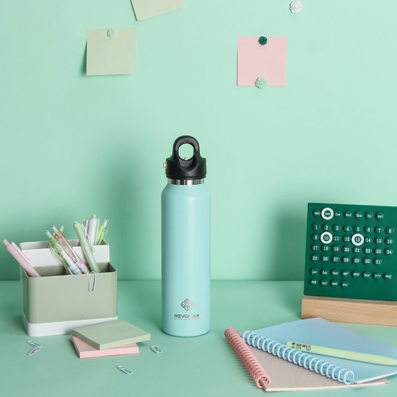 RevoMax 16oz Slim Vacuum Insulated Flask-Classic Series (MINT GREEN) Secondary image