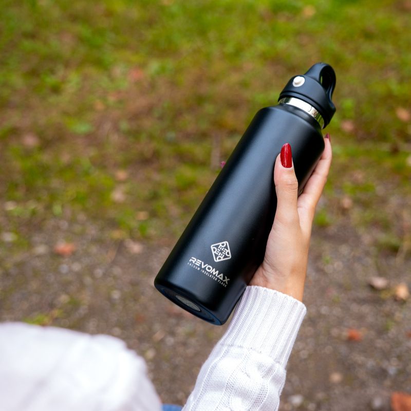 RevoMax 20oz Vacuum Insulated Flask-Classic Series (ONYX BLACK)
