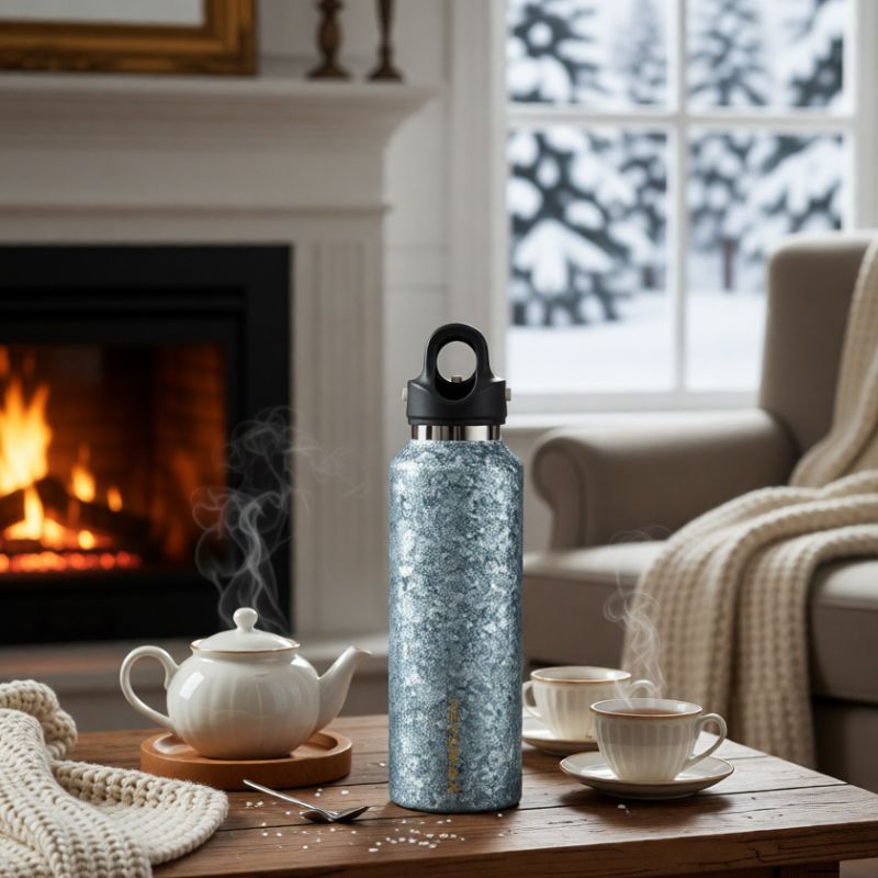 RevoMax 20oz Vacuum Insulated Flask-Titanium Serie (BRILLIANT BLUE)