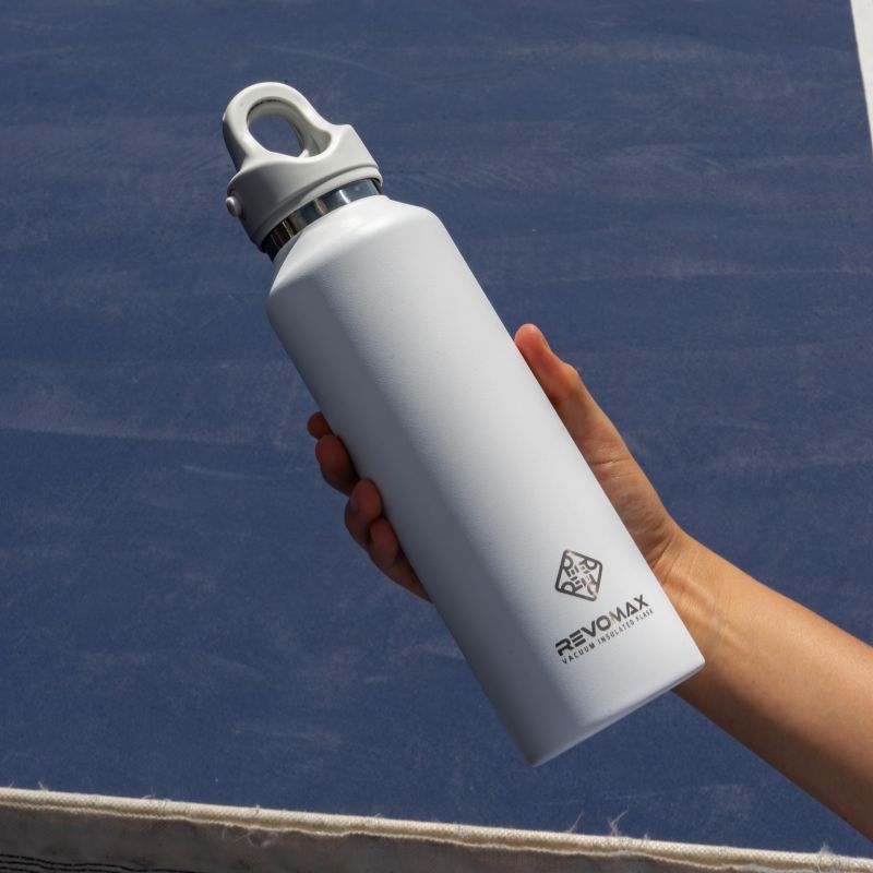 RevoMax 20oz Vacuum Insulated Flask-Classic Series (MATTE WHITE) Secondary image