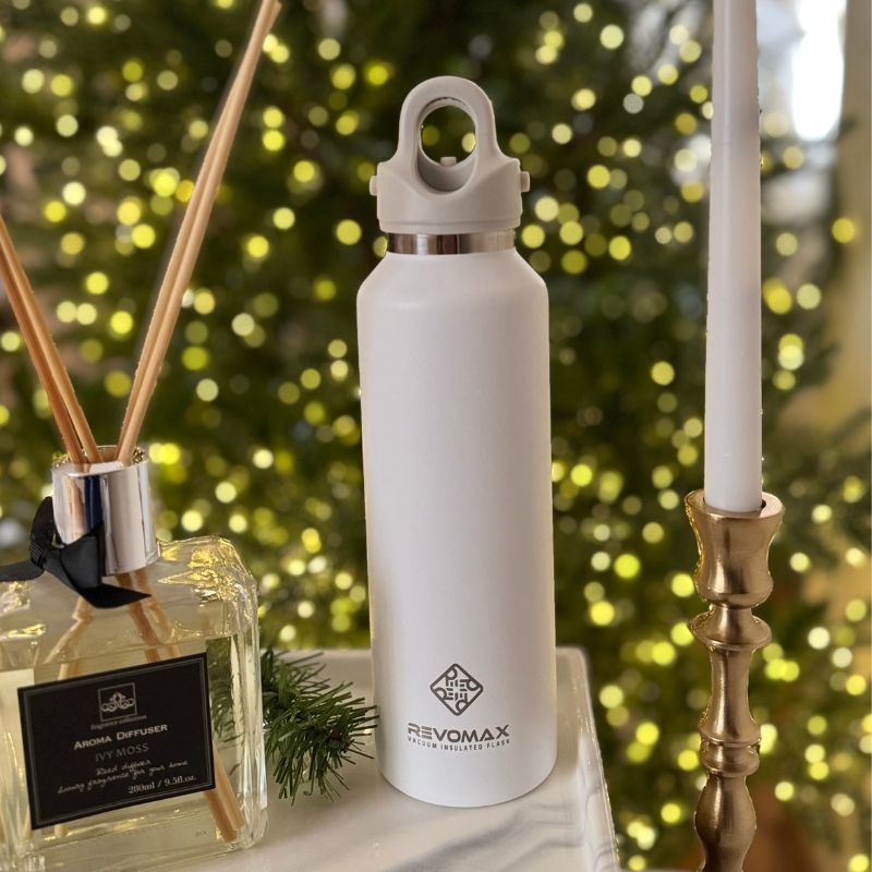 RevoMax 20oz Vacuum Insulated Flask-Classic Series (MATTE WHITE)
