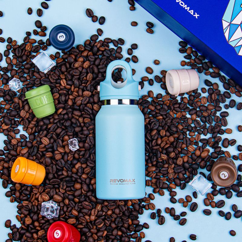 RevoMax 9oz Vacuum Insulated Flask-Classic Series (SKY  BLUE)