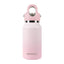 Pink water bottle with a matching cap on a white background, featuring the Revomax brand.