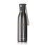 Gray water bottle with a handle on a white background