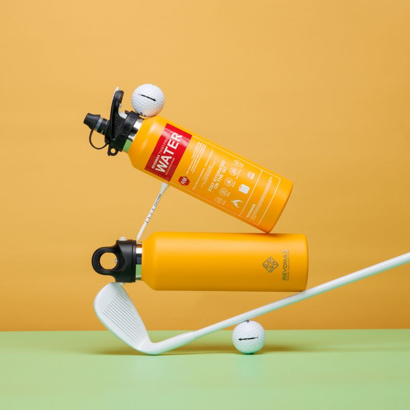 RevoMax 32oz Vacuum Insulated Flask-Fire Extinguisher Series (LEMON YELLOW)