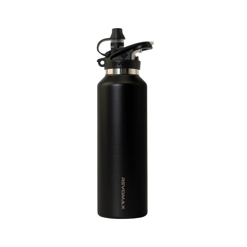 RevoMax 20oz Vacuum Insulated Flask-Fire Extinguisher Series (ONYX BLACK)