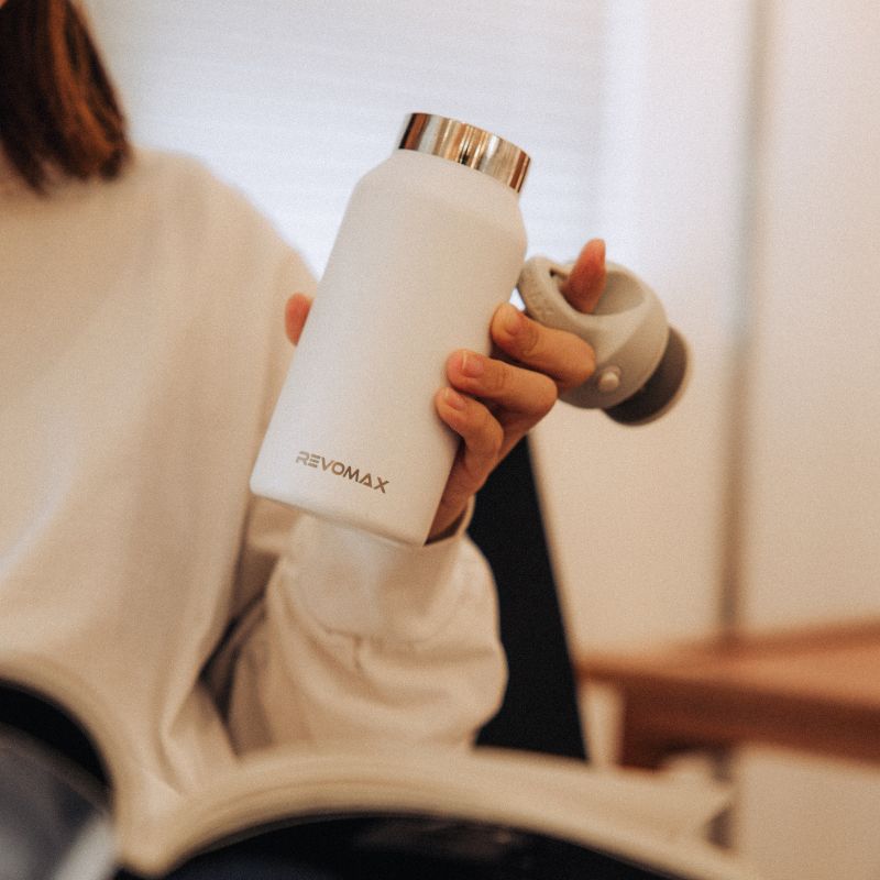RevoMax 9oz Vacuum Insulated Flask-Classic Series (MATTE WHITE)