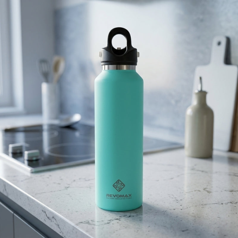 RevoMax 20oz Vacuum Insulated Flask-Classic Series (LAKE GREEN) Secondary image
