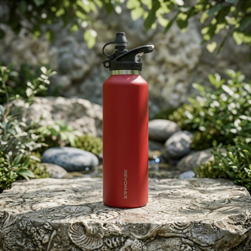 RevoMax 20oz Vacuum Insulated Flask-Fire Extinguisher Series (FIRE RED)