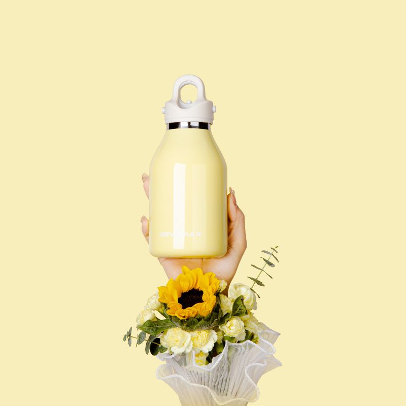 RevoMax 16oz Vacuum Insulated Flask-Boldgirl Series (MISU YELLOW) Secondary image