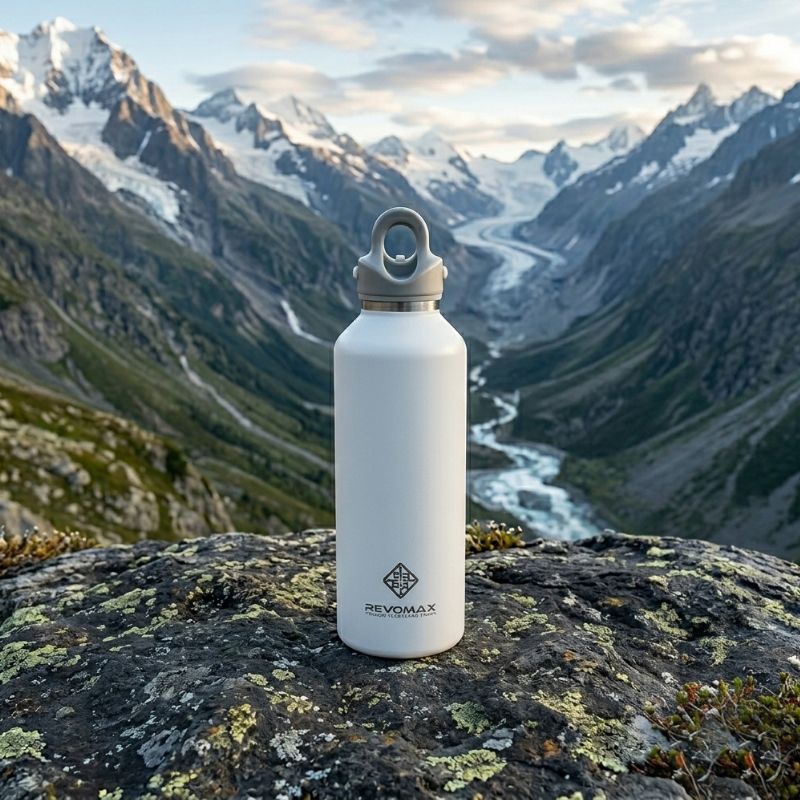 RevoMax 32oz Vacuum Insulated Flask-Classic Series (MATTE WHITE) Secondary image